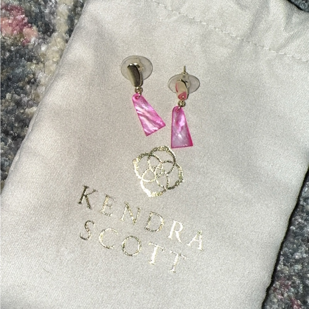 Kendra Scott Pink Drop Earrings